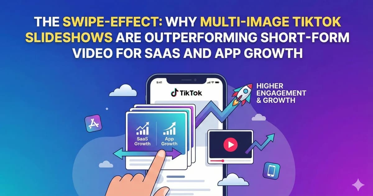 The Swipe-Effect: Why Multi-Image TikTok Slideshows are Outperforming Short-Form Video for SaaS Growth